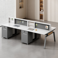 Bureau de direction de haute qualité de 63 pouces, directement de l'usine, grand bureau de direction avec table en aluminium pour le personnel