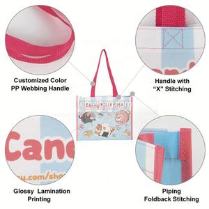 Reusable Packaging Polypropylene Laminated Non <b>Woven</b> Shopping <b>Tote</b> Rpet Pp <b>Bag</b> With Custom Logo - Product Image 2