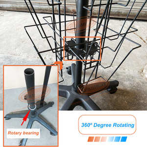 12 lớp sơn tĩnh điện màu đen dây xoay bưu thiếp quay đứng kệ - Product Image 5