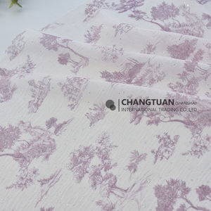 <span class=keywords><strong>Tissu</strong></span> en Chiffon Imprimé à la Feuille d'Argent pour Robe Femme, <span class=keywords><strong>Tissu</strong></span> Toile de <span class=keywords><strong>Jouy</strong></span> - Product Image 5