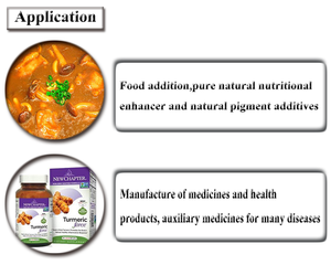 Poudre d'extrait de curcuminoïdes 95% poudre d'extrait de tourmaline - Product Image 5
