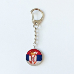 Scotland Flag Crystal <strong>Keychain</strong> with Buckle World Flag Keyring Custom Car Key Pendant Backpack Decor Souvenir Gift New Wholesale - Product Image 2