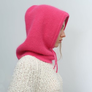 Pasamontañas peludo Calentador de <span class=keywords><strong>cuello</strong></span> Máscara de punto de moda para <span class=keywords><strong>mujer</strong></span> con bufanda integrada Sombrero térmico de invierno para clima frío - Product Image 1