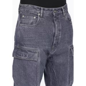 Pantalones Vaqueros Grises al por Mayor para Hombre, Estilo Desgastado, Corte Recto, Holgados, de Algodón de Alta Calidad, Pantalones de Mezclilla Vintage para Hombre - Product Image 3