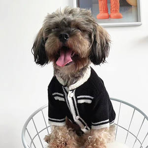 Cardigan de luxe pour animaux de compagnie, col perlé, pull en tricot pour <span class=keywords><strong>chien</strong></span>, style <span class=keywords><strong>chic</strong></span>, <span class=keywords><strong>manteau</strong></span> pour <span class=keywords><strong>chien</strong></span> - Product Image 2