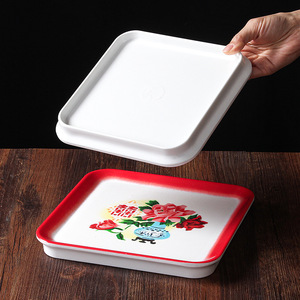 Xiangyuan <b>melamine</b> tableware <b>plates</b> for restaurants, hotels, and commercial use; serving dishes for hot pot restaurants; - Product Image 2