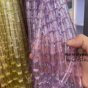 10*20MM Cristal Artificiel Lisse Baril Perles Grand Long DIY Bracelet Collier Boucles D'oreilles Cheveux Bijoux Chaussures Acces - Product Image 4