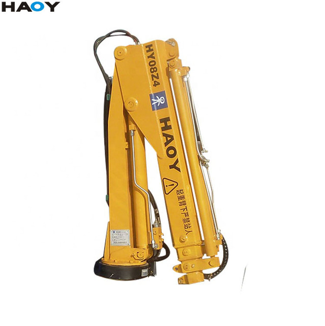 2026 New Pickup Mini Truck Crane 0.8 Ton Wireless Remote Control for Onboard Construction