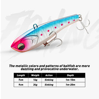 JOHNCOO – leurre de pêche en mer, leurre métallique dur coulant, Crankbait, appât artificiel de natation, Wobbler, 7cm, 9cm