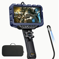 Écran d'affichage IPS de 7 pouces 3,9/6 mm, endoscope industriel, rotation à 360°, caméra HD 200W, IP67, zoom numérique 5X, batterie au lithium