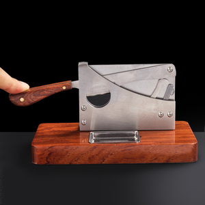 Accesorios clásicos para fumar, cortador de cigarros de 25mm, herramientas de corte de cigarros de acero inoxidable para escritorio, cuchillo para cigarros - Product Image 3