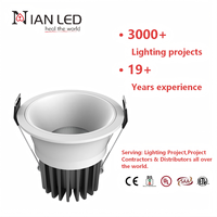 Spots encastrés au plafond 3W 7W 12W 20W, anti-éblouissement, dimmables, éclairage COB pour plafond en plâtre, 277 volts