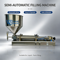 Machine de remplissage horizontale semi-automatique pneumatique en acier inoxydable pour liquides et pâtes, idéale pour les cosmétiques et les crèmes – Vente directe usine