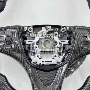 Volant de direction en cuir perforé en fibre de carbone pour Honda Acura Tlx, produits populaires - Product Image 3