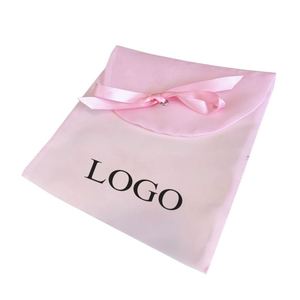 Emballage cadeau de luxe, pochette transparente en organza personnalisée avec logo brodé, petite pochette anti-poussière, sacs d'emballage - Product Image 4