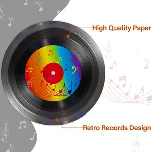 Álbum Retro <span class=keywords><strong>de</strong></span> <span class=keywords><strong>los</strong></span> años 1950, suministros para fiestas temáticas, cumpleaños, Navidad, decoraciones <span class=keywords><strong>de</strong></span> neón <span class=keywords><strong>Rock</strong></span>, plato <span class=keywords><strong>de</strong></span> Acción <span class=keywords><strong>de</strong></span> Gracias, linterna para festivo - Product Image 4