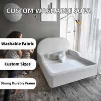Ensemble canapé-lit Chesterfield moderne sur mesure, design modulaire extensible, pieds en bois massif pour villa, utilisation durable, chambre d'enfant