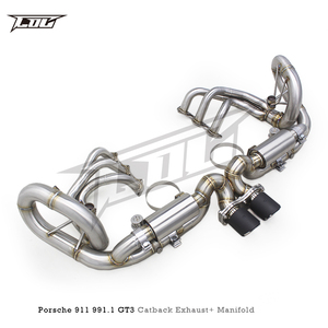 Vente directe d'usine, échappement Catback en acier inoxydable 304 avec collecteur pour Porsche 911 <span class=keywords><strong>991</strong></span>/<span class=keywords><strong>991</strong></span>.1 <span class=keywords><strong>GT3</strong></span> 4.0 2015-2018, tuyau d'échappement performant - Product Image 3