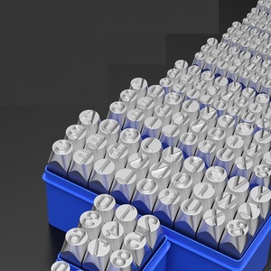 Set di 1 Utensile Industriale e Fai-<span class=keywords><strong>da</strong></span>-te per Marcatura a Percussione in Acciaio Legato, Punzone per Codici Digitali e Letterali - Product Image 2