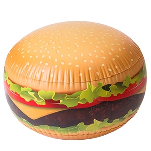 Bola de Hamburguesa Inflable Gigante Promocional Personalizada, Hamburguesa Inflable Gigante para Publicidad - Product Image 1
