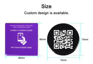 Étiquette NFC personnalisée étanche RFID, mini autocollant NFC pour avis Google et réseaux sociaux, pour les commentaires des restaurants - Product Image 4