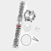 Kit d'accessoires pour montre avec boîtier de 40 mm et bracelet, pour montres automatiques pour hommes 7750, ensemble de montres-bracelets en acier massif avec verre saphir, à assembler