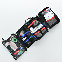Trousse de premiers soins d'urgence 40 en 1 pour l'extérieur, kit de survie avec fournitures médicales, outils de survie pour la randonnée et le camping