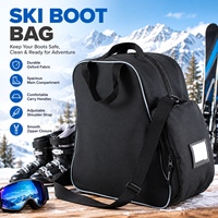 Sac de transport pour bottes de ski et snowboard, sac de sport durable avec bandoulière réglable pour les voyages de ski, les sports d'hiver et les aventures en plein air