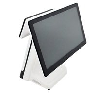 WOSHUO Sistema POS de Escritorio de 15.6 Pulgadas con Pantalla Táctil Todo en Uno, Terminal de Caja Registradora para Supermercados y Tiendas Minoristas, Windows 11 I5 8va Generación