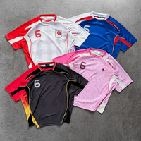 Maillot de football Senzhou, t-shirts décontractés de style streetwear pour hommes, t-shirts en polyester, impression numérique personnalisée, t-shirts de football