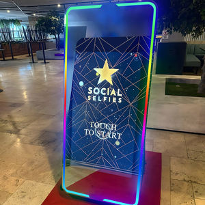 كابينة تصوير المرآة السحرية YD الجديدة مقاس 65/45 بوصة، آلة كابينة تصوير الزفاف بشاشة لمس 43/32 بوصة مع كاميرا وطابعة - Product Image 1