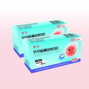 Bandelettes de test de grossesse précoce True Pregnancy, méthode à l'or colloïdal, boîte de 1 pièce, usage domestique - Product Image 1