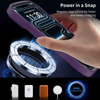 Étui de téléphone HMJ en TPU magnétique PC givré translucide pour iPhone 18 Pro Max, anti-empreintes digitales, antidérapant, coque de téléphone mobile ondulée