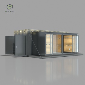 Container Espandibile da 20 Piedi per Negozio Mobile Rustico, <span class=keywords><strong>Casa</strong></span> Prefabbricata Portatile con Struttura in Acciaio per Negozi di Abbigliamento - Product Image 1