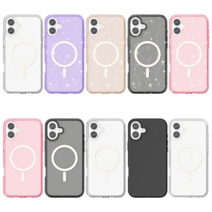 เคสโทรศัพท์มือถือแบบใสกันกระแทก รุ่นใหม่ล่าสุด ประดับกลิตเตอร์ แม่เหล็กในตัว สำหรับ iPhone 16 Pro Max 16 Plus - Product Image 2