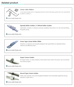 Modelo Japón: Guías Lineales y Ejes de 0.8 kg con Varias Opciones de Grasa, Rodamientos de Riel Completamente Intercambiables - Product Image 5