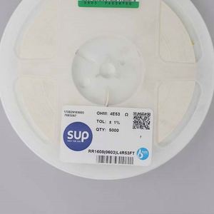 Factory Direct RR1608 0603L4R53FT 0603 1608 Resistors Chip Resistors SMD Resistors 4.53ohm 1% 1/10W Thick Film Resistor - Product Image 1