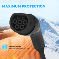 Câble de charge pour voiture électrique Type 2 16A 32A, câble de charge Type 2 vers Type 2 11Kw 22Kw pour véhicules électriques