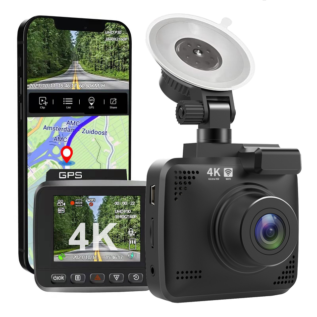 AD353 Dashcam Front and Rear Car Dash Camera 4K Wifi Dash Camera for Cars 4K Night Vision Dash Cam With Wi-Fi