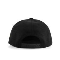 Casquette Snapback 7 Panneaux Personnalisée en Gros avec Patch en Caoutchouc PVC, Imperméable, Anti-Transpiration, en Jersey Performance, Motif Camouflage, Visière Plate, Unisexe
