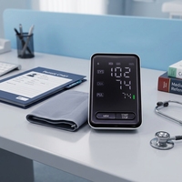 Meilleur tensiomètre numérique Famidocc pour auto-tests à domicile, tensiomètre intelligent pour le bras supérieur, haute précision, rechargeable
