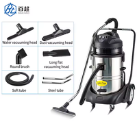 Aspirateur Électrique Commercial et Domestique 60L Léger Portable Moteur Sans Balais 2000W Technologie Cyclonique Humide/Sèche avec Sac
