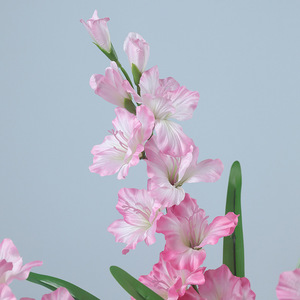 Flor Artificial de Gladiolo Monet Garden, Tallo Individual, 9 Cabezas, Plástico y Seda, Decoración para el Hogar, Accesorio para Bodas - Product Image 4