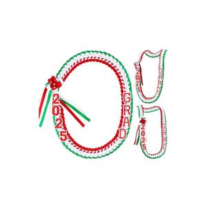 Colliers de remise de diplôme tressés à <span class=keywords><strong>la</strong></span> main pour <span class=keywords><strong>la</strong></span> promotion 2026 – Rubans de fin d'études faits à <span class=keywords><strong>la</strong></span> main pour féliciter les diplômés seniors - Product Image 2