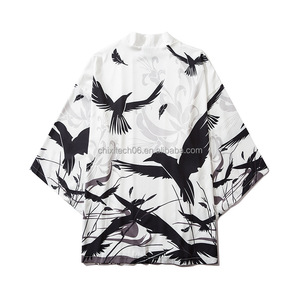 Nuevo Traje de Cosplay Estilo Chino 2026 - Capa con Estampado Digital 3D de Plumas de Grulla, Kimono y Túnica Taoísta - Product Image 2
