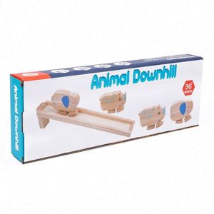 Juguete Creativo y Divertido para Niños, Bloques de Dinosaurios con Inercia para Descender, Rampa de Madera Montessori, Juguetes de Dinosaurios - Product Image 5
