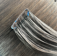 Extensions de cheveux à tresser au crochet Micro Loop Super Double Drawn en cheveux humains vierges européens blonds, extensions de cheveux vierges effet plumes