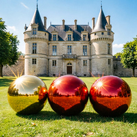 Ballon gonflable en PVC de qualité commerciale, boule miroir brillante suspendue pour la décoration d'événements intérieurs et extérieurs, mariages, fêtes