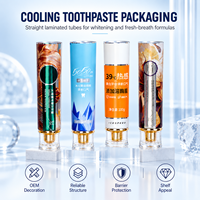 Tube de dentifrice frais sous vide en aluminium-plastique avec bouchon à vis, logo personnalisé, isolant l'air pour prolonger la durée de conservation