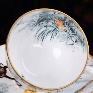 Promotional Wholesale 15pcs H Series Jungle Pattern Ceramic Coffee <b>Set</b> and <b>Tea</b> <b>Set</b> - Product Image 3